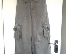 Primark Grey Wide Leg Cargo Pants Age 11-12 Years