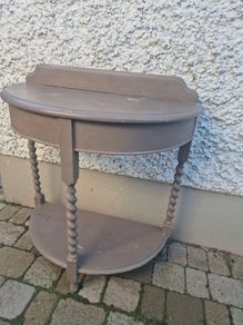 Wood Hall Table (semi circular)