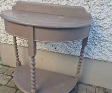 Wood Hall Table (semi circular)