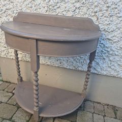 Wood Hall Table (semi circular)