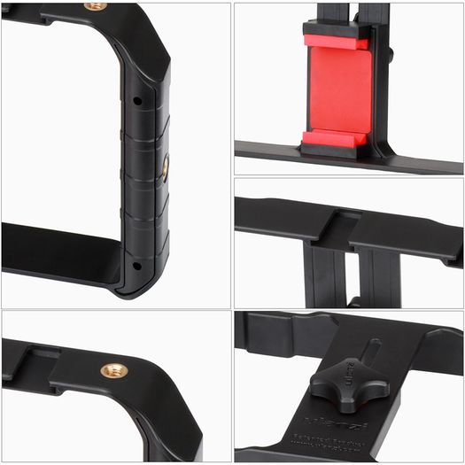 BRAND NEW smartphone Video Rig Hand Grip Filmmaking Case Phone Video Stabilizer Handheld Tripod Mount for iPhone Android