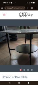 Marble effect coffee table