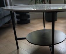 Marble effect coffee table