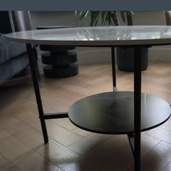 Marble effect coffee table