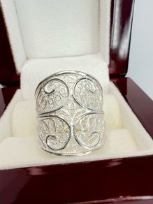 Silver Royal Bali Tarakasi ring