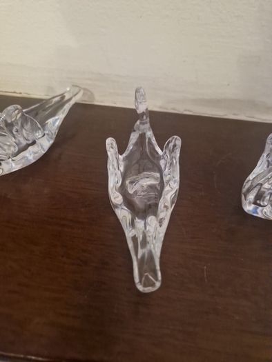 glass swans