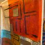Large Square Hand Painted Oil on Canvas - Untitled Abstract Image 2