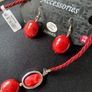 Brand New Jewellery Set | Red Necklace & Earrings Image 2