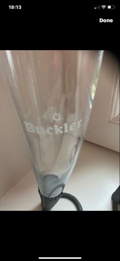 Very Rare Buckler Horn Shaped Glasses Set
