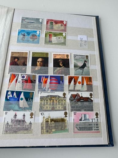 UK collection in stamp album