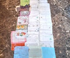 Stunning Collection of 50 quality Pocket Squares(Many Hand Embroidered)
