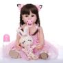 Simulation 22 Inch 55cm Reborn Baby Dolls Soft Vinyl Silicone Lifelike Reborn Babies Blue Eyes Reborn Dolls Reborn Toddler Girl Boy Toy Gift (FREE POSTAGE) Image 2