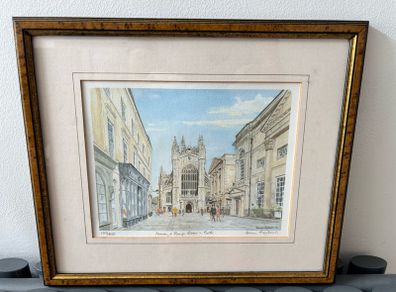 Framed Vernon Bartlett Print of Bath