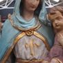 French Neo-Gothic Madonna and Child Statue - 19th Century Image 4