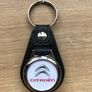 Brand new synthetic leather Citroen keyring with trolley token Image 2
