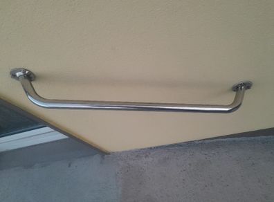 Exterior grab bar