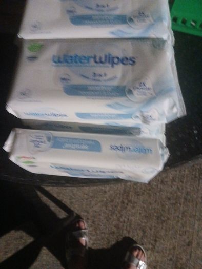 baby water wipes x 7 packs