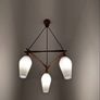 Vintage Scandinavian pendant chandelier Image 5