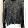 Black Lace Top Size 10 Oversize | Halloween Party Image 3