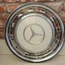 hubcaps wheel covers trims mercedes vintage chrome 14" Image 3