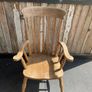 A Late Victorian farmhouse armchair. Image 5