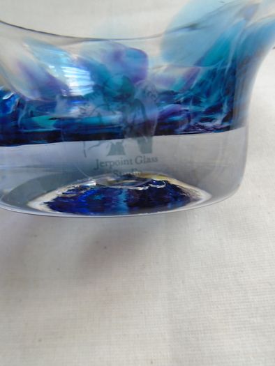 Jerpoint glass bowl,Glass,Gift.Home decor, Handmade glass bowl,Coloured glass