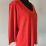 Beautiful 3/4 coral orange sleeve top size 14 Image 2