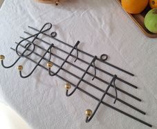 Musical Staff Metal Coat Rack