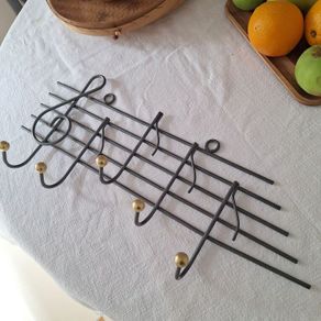 Musical Staff Metal Coat Rack