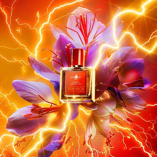 Saffron Neroli Afinnessence luxury niche perfume new sealed 50 ml free gift silk scarf Afinnessence brand