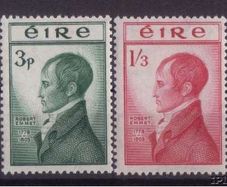 1953 Ireland Robert Emmett Commemorative Stamps Mint Never Hinged (MNH)
