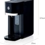 Instant Hot Water Dispenser with 1.5L Tank Capacity, Two Button Operation, Removable Drip Tray, Boil Dry Protection, 1850-2200W, Black Image 3