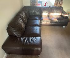 Leather L Shaped Couch