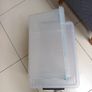 Plastic Storage Box With Lids x 2 - Different  Sizes. Image 5