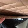 CHANEl Large City Shopping Tote Quilted Caviar Leather Beige Image 5