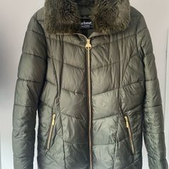 Barbour Nurburg Chevron Jacket -  Down Quilt - Green