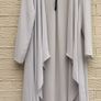 Joseph ribkoff sheer floaty coat jacket chic silver frost grey wedding Image 3