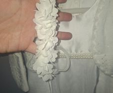 Monsoon Christening dress, headband and Cardigan