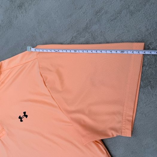 Orange Under Armour Golf Polo T-Shirt