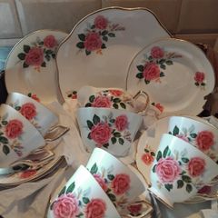 A Selection Of Vintage 21piece  Tea Sets