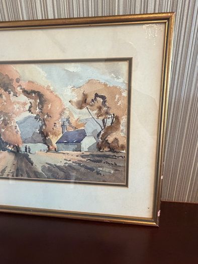 G. Oakley. 4 Original Watercolours. Framed. Irish Artist. Rural Scenes.