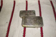 Vintage fly fishing tins