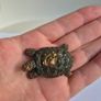 Brass Turtle Animal Statue Small Sculpture Tabletop Figurine Home Decor Gifts Image 3