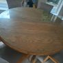 Beautiful solid oak table and six chairs perfect Image 5