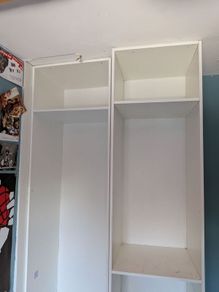 Wardrobe carcass and drawers