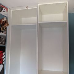 Wardrobe carcass and drawers