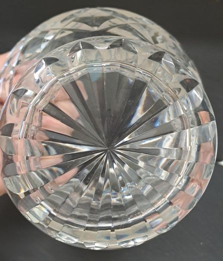 Crystal heavy round bowl