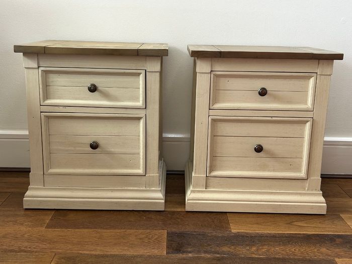 Rustic Bedside Lockers x 2