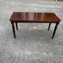 Dark wood coffee table with turned legs Image 2
