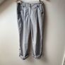 Ted Baker  Pants Striped Cotton Trousers Adjustable Length with Button Details Image 6